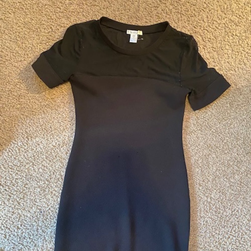 Black mini dress